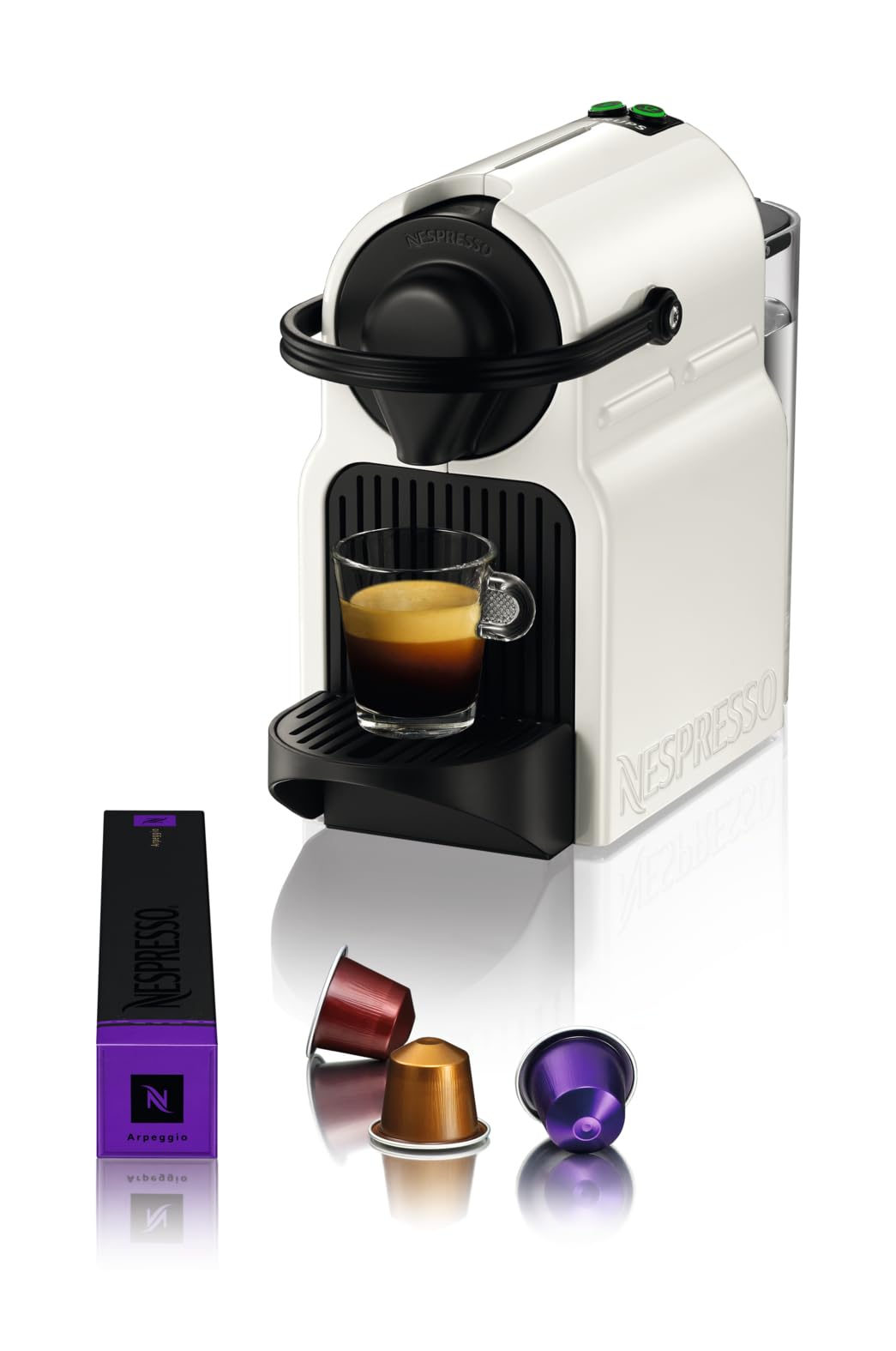 Machine à Café Nespresso Inissia - Blanche | 19 Bars, Chauffe 25s