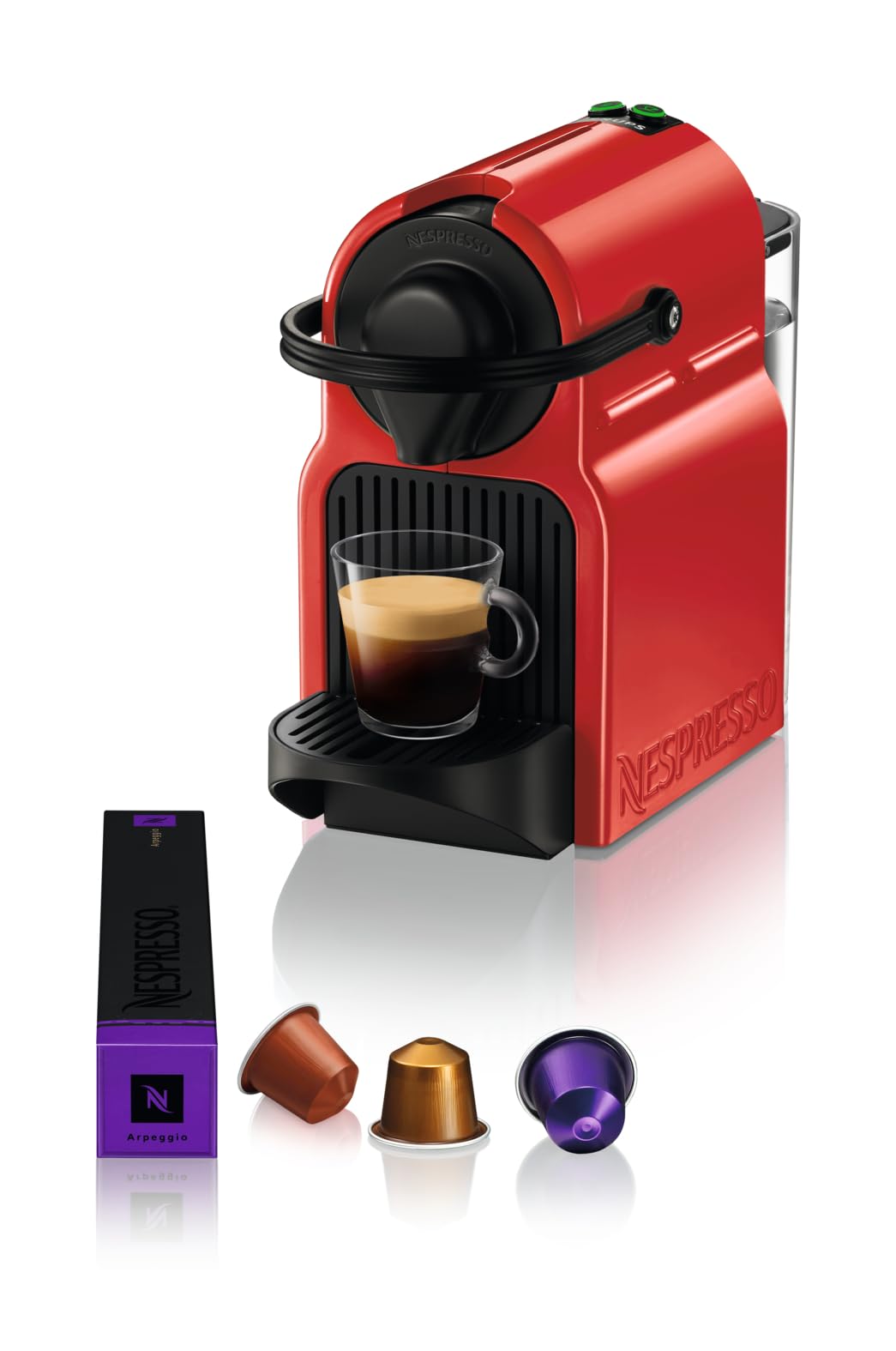 Machine à Café Nespresso Inissia - Rouge | Compacte & Élégante