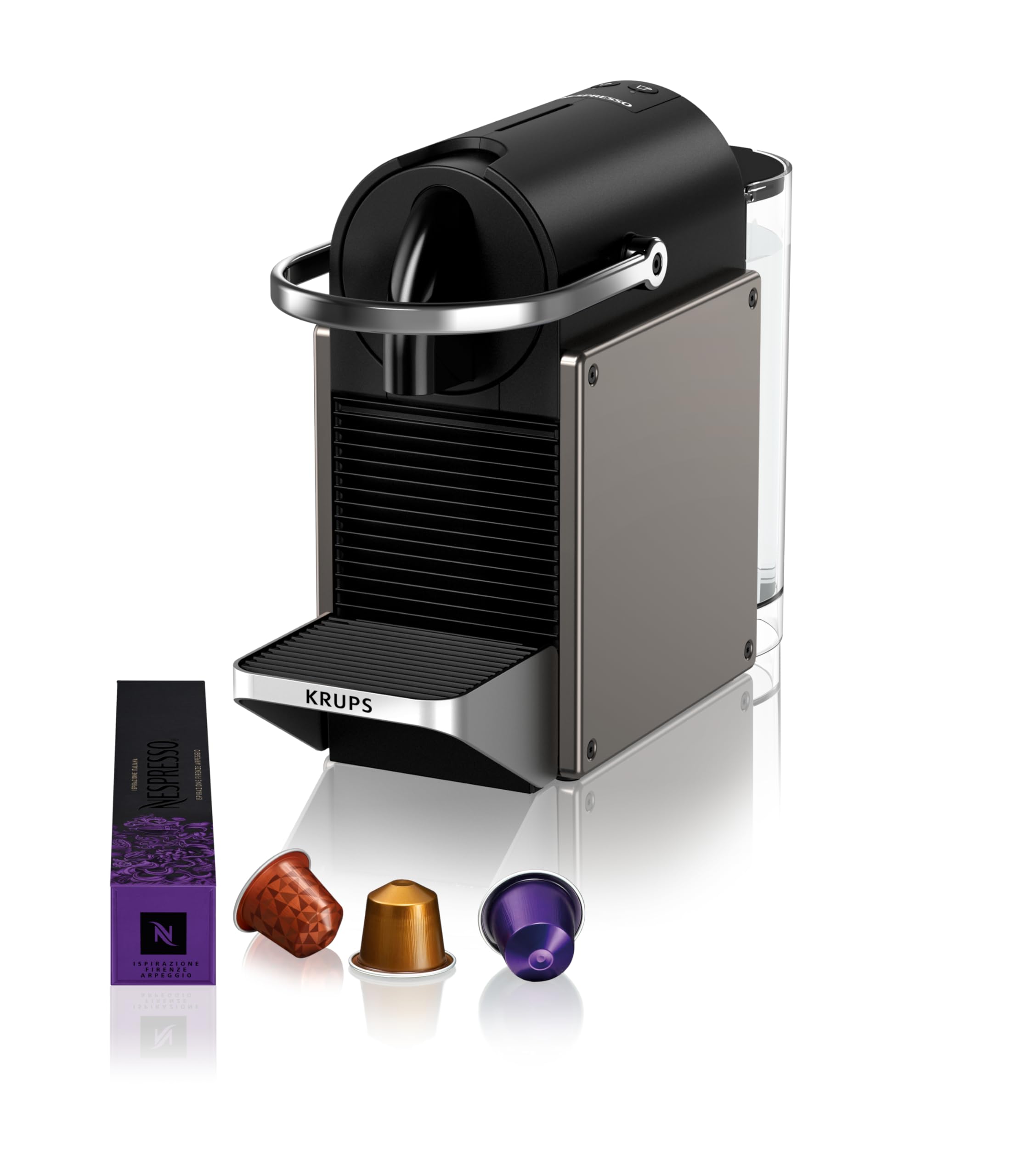 Machine à Café Nespresso Pixie - Titane | Compacte & Design