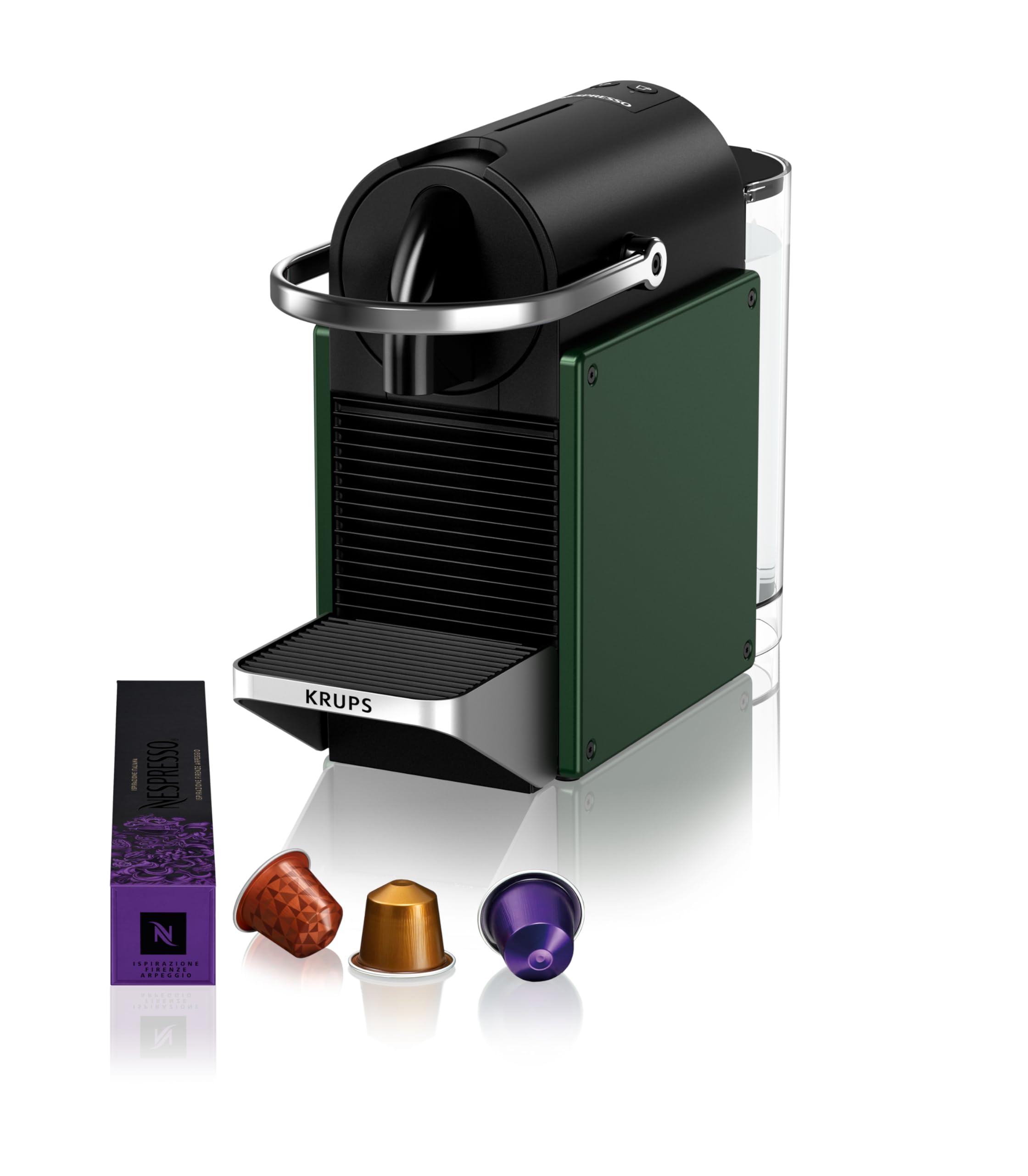 Machine à Café Nespresso Pixie - Vert Foncé | Recyclable & Compacte